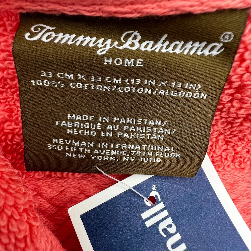 Tommy Bahama Towel Set Women OS Coral Brand New Cypress Bay Cotton 3pc - Picture 6 of 8